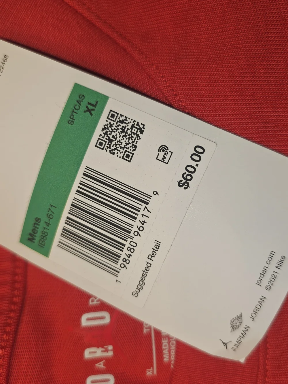 Jordan Men’s Red Graphic 23 Michael Jordan Tee